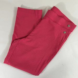 Rafaella Womens Slim Comfort StretchAnkle Pull On Pant Sz 12 Salmon/Coral